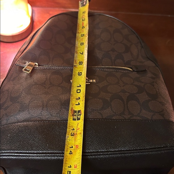 Coach Signature Black and Brown Backpack - Picture 13 of 15